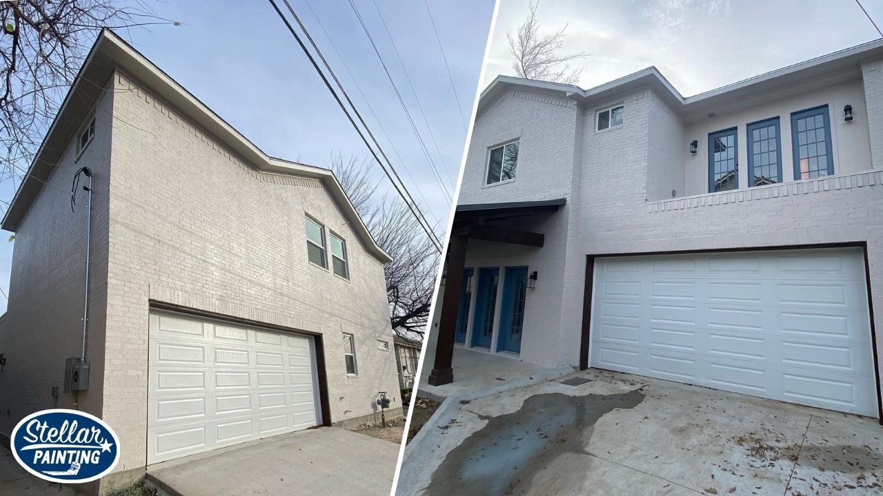 This is an image of a side to side view of a house.
